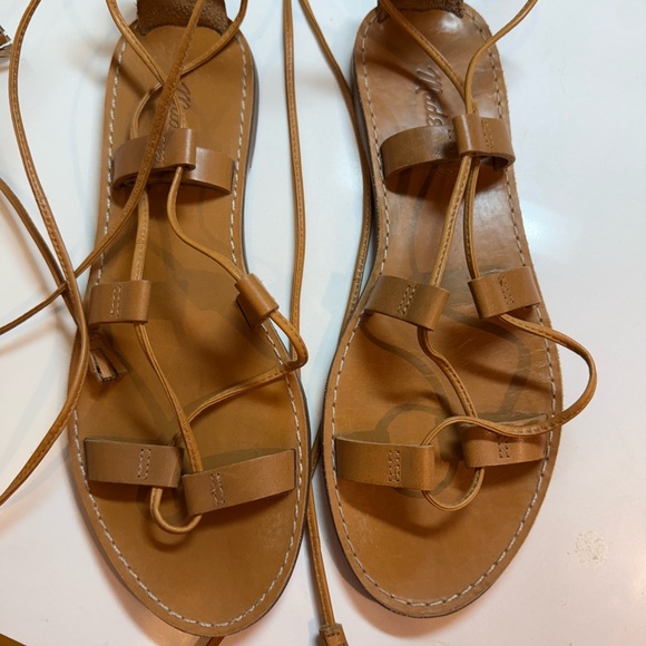 Madewell Boardwalk Leather Lace-Up Sandals - Picture 5 of 13